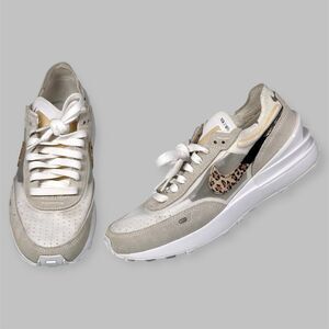 Nike Shoes Women’s Size 7.5 Waffle One SE Leopard White Sneakers DJ9776-100